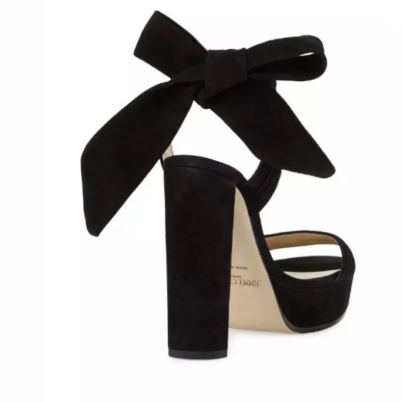JIMMY CHOO Kaytrin Suede 120 Platform Sandal shoes - Picture 4 of 8